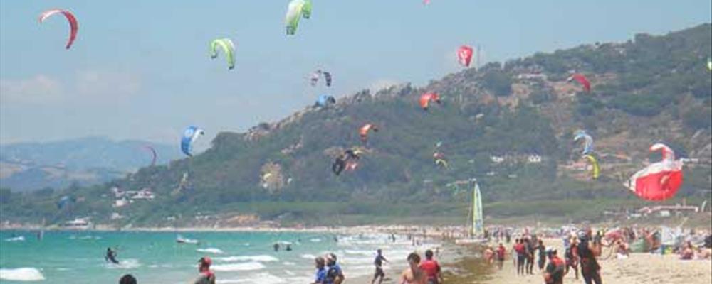 kite surfing in tarifa, spain